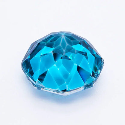 Cubic Zirconia Special Rose Cut peacock blue Color Gemstone Bead Wholesale and Retail Diy Advanced Jewelry Rings Earrings Making