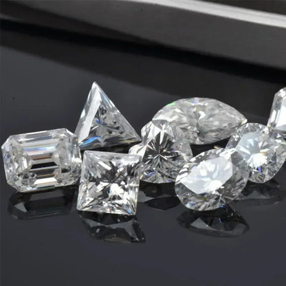 Moissanite Stone Wholesale White D Color Multiple Shapes Vvs1 with GRA Certified Moissanite Stone Jewelry Making Materials 