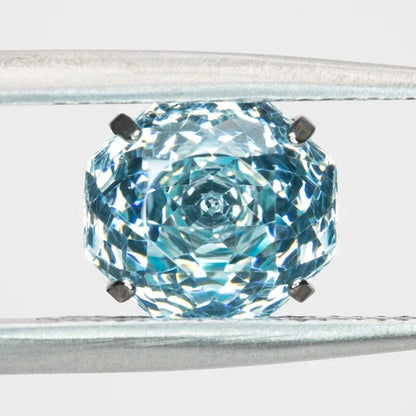 Cubic Zirconia Stainless Steel Earring Rose Cut Bozi Soda Color 8.0mm Jewelry for Women Wholesale 4 Prong Tragus Earrings