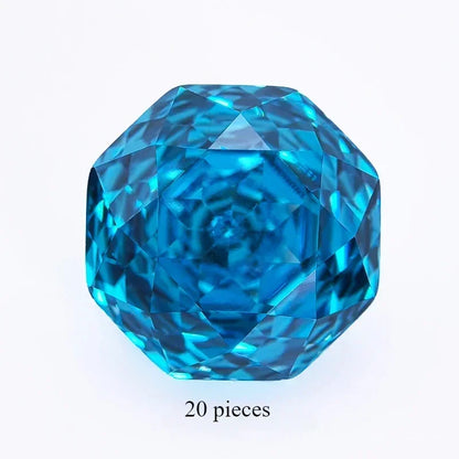 Cubic Zirconia Special Rose Cut Sea Blue Color Gemstone Bead Wholesale and retail for Diy Advanced Jewelry Rings Earrings Making