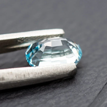 Lab Grown Sapphire Aquamarine Oval Shaped Charms Gemstone for Woman DIY Ring Necklace Earrings Main Materials with Certificate 