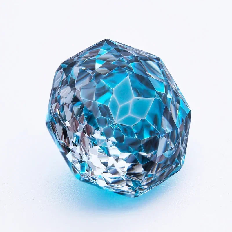Cubic Zirconia Special Rose Cut peacock blue Color Gemstone Bead Wholesale and Retail Diy Advanced Jewelry Rings Earrings Making