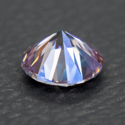 Moissanite Wholesale Light Purple Color Round Cut Lab Grow Gemstone for Jewelry Diy Making Materials with GRA Certificate 