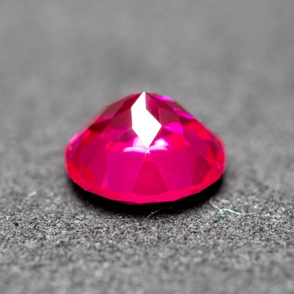 Lab Grown Ruby Round Shaped Rubbellite Color for Charms Jewel Making DIY Ring Necklace Earrings Main Materials Certificate 