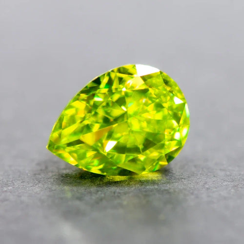 Cubic ZirconiaPear Shape Apple Green Color 5A Grade Quality Grade 4k Crushed Ice Cut DIY Ring Necklace Earrings Main Materials