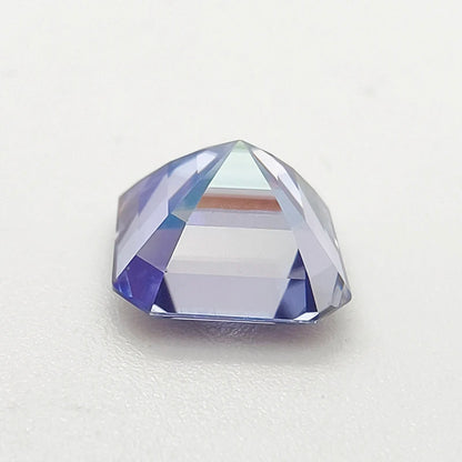Moissanite Stone Lavender Color Asscher Cut Charms for Jewelry Making DIY Advanced Jewelry Rings Earrings Making Certificate