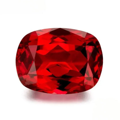 Lab Grown Ruby Pigeon Blood Red Rectangular Cushion Cut Top Quality Gemstone for Diy Jewelry Making Selectable AGL Certificate 