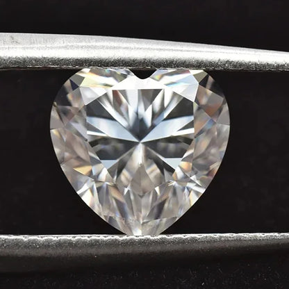 Moissanite Loose Stone Heart Cut D Color VVS1 0.5ct To 5ct Lab Created Gemstones Pass Diamond Tester Comes with GRA Certificate