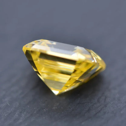 Wholesale Moissanite Stone Asscher Cut Lemon Yellow Color for Charms Jewelry Making DIY Ring Necklace Earrings Main Materials Ce