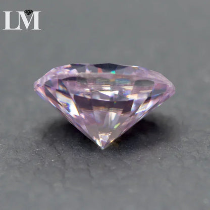 Moissanite Stone Oval Cut Light Purple Colour Lab Grown Synthetic Diamond Jewelry Making Materials Comes with GRA Certificate