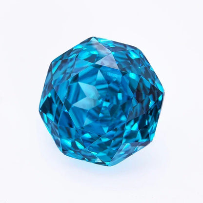 Cubic Zirconia Special Rose Cut Sea Blue Color Gemstone Bead Wholesale and retail for Diy Advanced Jewelry Rings Earrings Making