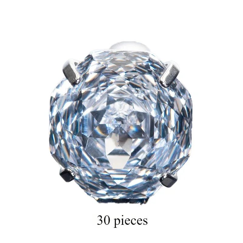 Cubic Zirconia Stainless Steel Earring Rose Cut Cinderella Color 8.0mm Jewelry for Women Wholesale 4 Prong Tragus Earrings