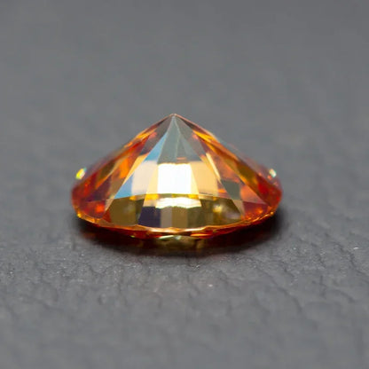 Moissanite Stone Oval Cut Orange Color Gemstone Lab Created Heat Diamond DIY Jewelry Rings Earrings Making with GRA Certificate