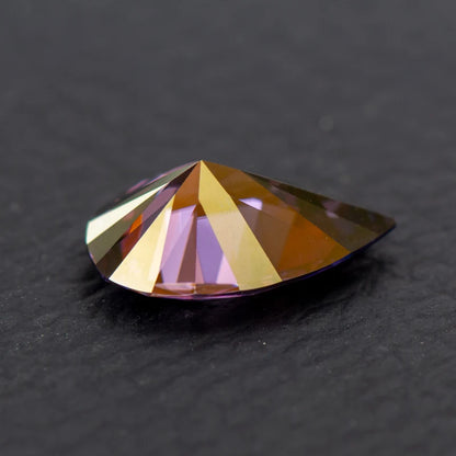 Moissanite Pear Cut Imperial Purple Colored Lab Diamond Lab Grown Gem Advanced Jewelry Making Materials with GRA Certificate 
