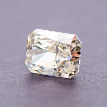 Cubic Zirconia Radiant Shape White G Color 5A Grade 4k Crushed Ice Cut Loose Charm Beads for DIY Necklace Earrings Main Material 