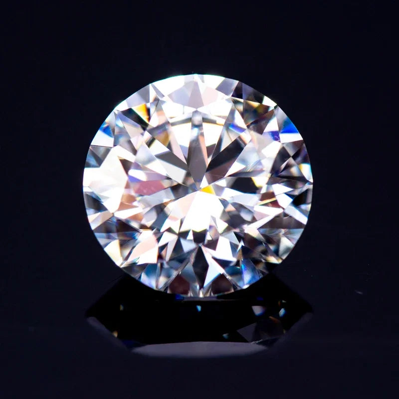 Moissanite Stone D Color Vvs1 Round Cut 0.1CT-12CT with GRA Certificate Wholesale Moissanite Loose Gemstones Jewelry Making 