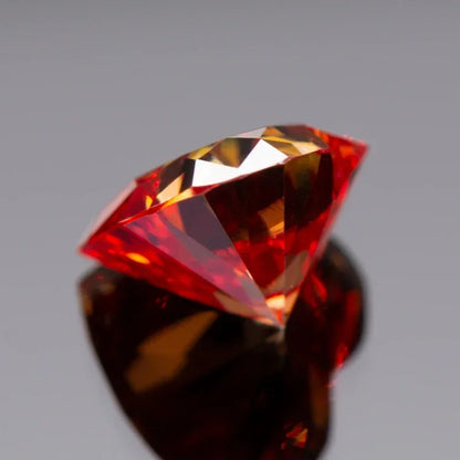 Wholesale Moissanite Stone Heart Cut Garnet Color Extremely Shiny Quality DIY Charms Ring Necklace Earrings Main Materials Certi