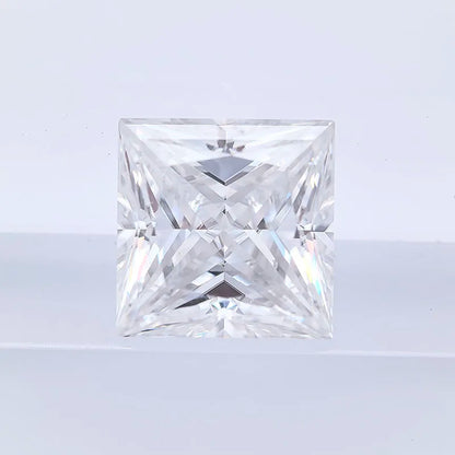 Wholesale Moissanite Stone Princess Cut Super White D Color VVS1 DIY Charms Ring Necklace Earrings with Certificate