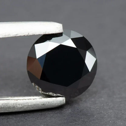 Moissanite Stone Black Color Round Cut VVS1 Charms Diamond With GRA Certified Pass Diamond Tester Making Jewelry Accessories 