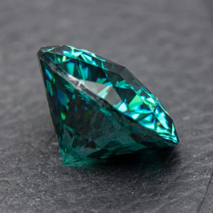 Moissanite Stones Emperor General Cut Round Shape Emerald Green Primary Colors with GRA Certificate Jewelry Making Materials 