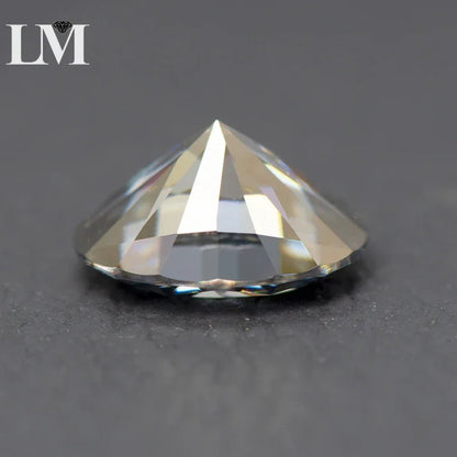 Moissanite Stone Oval Cut Gray Color Gemstone Synthetic Lab Created Heat Diamond DIY Jewelry Making Materials with GRA Report