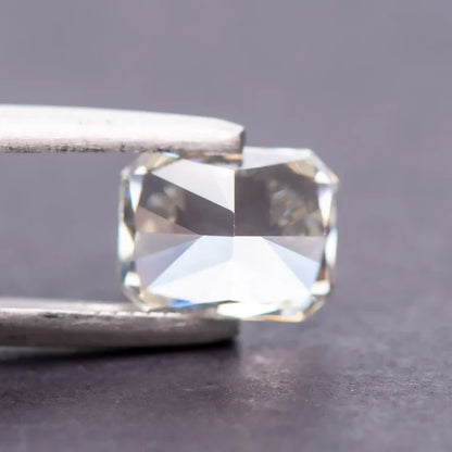 Cubic Zirconia Radiant Shape White G Color 5A Grade 4k Crushed Ice Cut Loose Charm Beads for DIY Necklace Earrings Main Material 