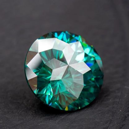 Moissanite Stones Emperor General Cut Round Shape Emerald Green Primary Colors with GRA Certificate Jewelry Making Materials 