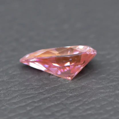 Moissanite Pear Cut Sakura Pink Colored Diy Charms Jewelry Making Materials Pass Diamond Tester with GRA Certificate 