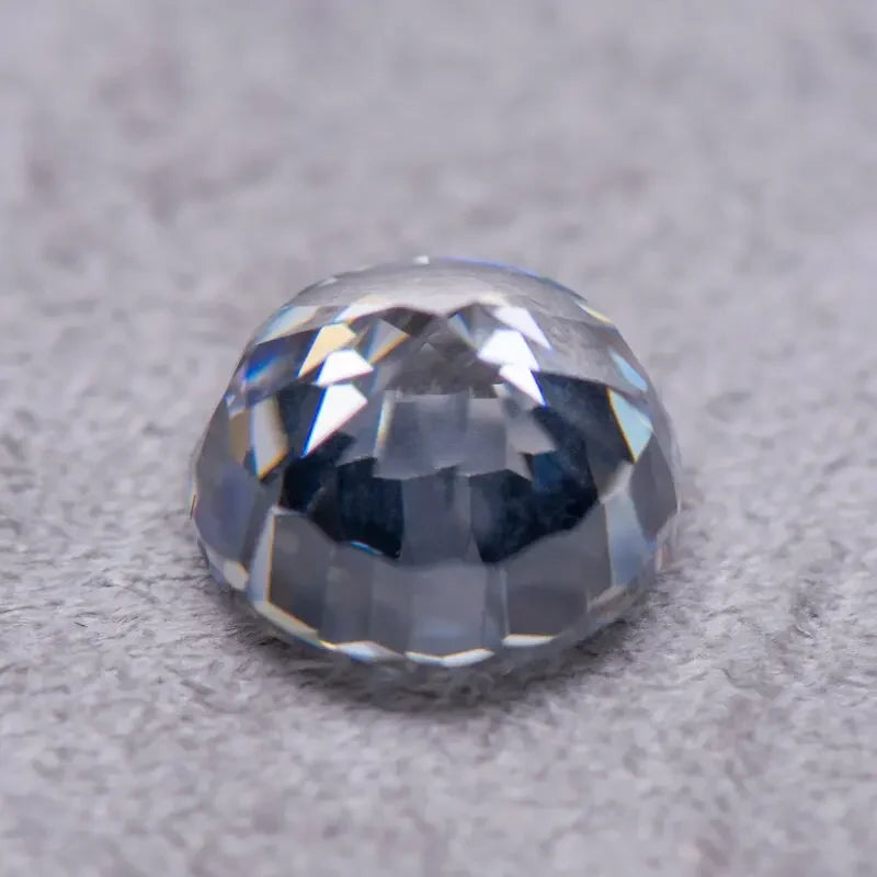 Cubic Zirconia Round Shape White Color 5A Grade Quality 4k Crushed Ice Cut Synthetic Gemstones Charms beads for Jewelry making 