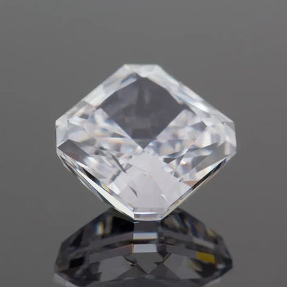 Cubic Zirconia Square Shape White Color 4k Crushed Ice Cut High Quality Top Grade Synthetic CZ for Jewelry Making Ring Materials 