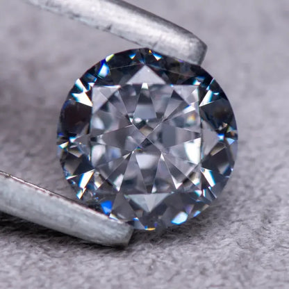 Cubic Zirconia Round Shape White Color 5A Grade Quality 4k Crushed Ice Cut Synthetic Gemstones Charms beads for Jewelry making 