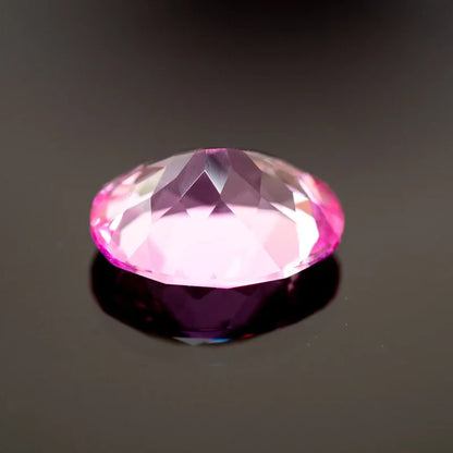 Lab Grown Sapphire Oval Shape Pink Color Extremely Shiny Quality Advanced Charms Jewelry Rings Earrings Making Certificate 