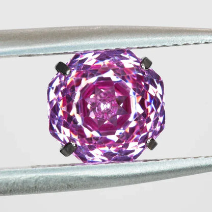 Cubic Zirconia Stainless Steel Earring Rose Cut Shangri-la Color 8.0mm Jewelry for Women Wholesale 4 Prong Tragus Earrings