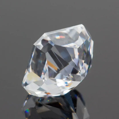 Cubic Zirconia Square Shape White Color 4k Crushed Ice Cut High Quality Top Grade Synthetic CZ for Jewelry Making Ring Materials 