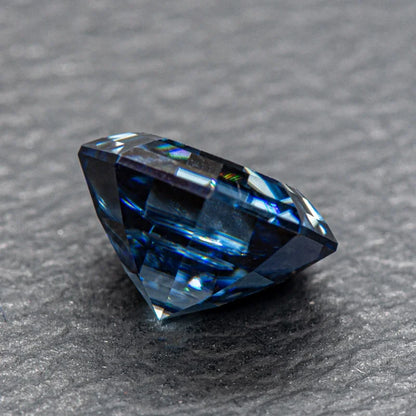 Moissanite Stone Octagonal cutting Royal Blue Primary Colors Lab Grown Gemstones with GRA Certificate Jewelry Making Materials 