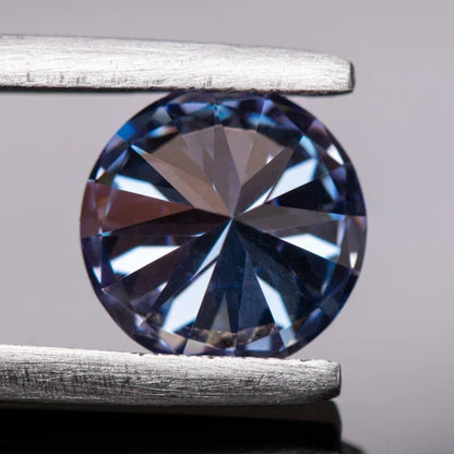 Moissanite Round Cut Sapphire Blue Colored VVS1 Lab Grown Gemstones Jewelry Making Loose Gemstone with GRA Certificate 