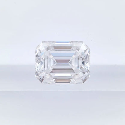 Wholesale Moissanite Stone Emerald Cut Super White D Color VVS1 DIY Chamrs Ring Shiny Necklace Earrings with Certificate