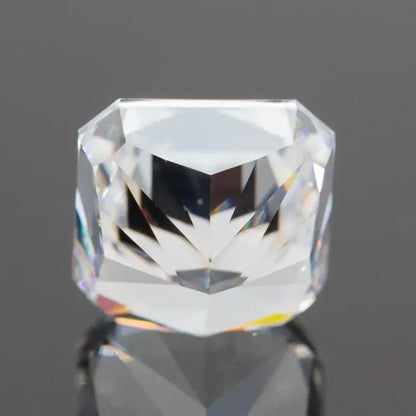 Cubic Zirconia Square Shape White Color 4k Crushed Ice Cut High Quality Top Grade Synthetic CZ for Jewelry Making Ring Materials 