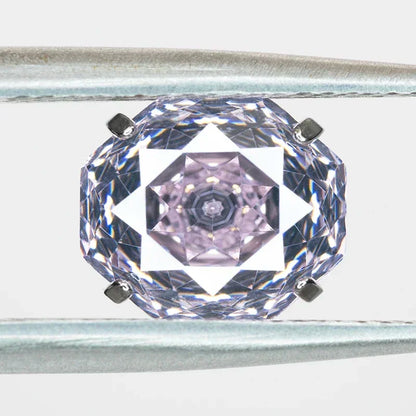 Cubic Zirconia Stainless Steel Earring Rose Cut Light Pink Color 8.0mm Jewelry for Women Wholesale 4 Prong Tragus Earrings