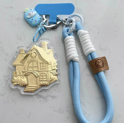 Car, house, money, gold mobile phone stickers, bag keychains, pure gold pendants, birthday gifts, gifts for girls, souvenirs