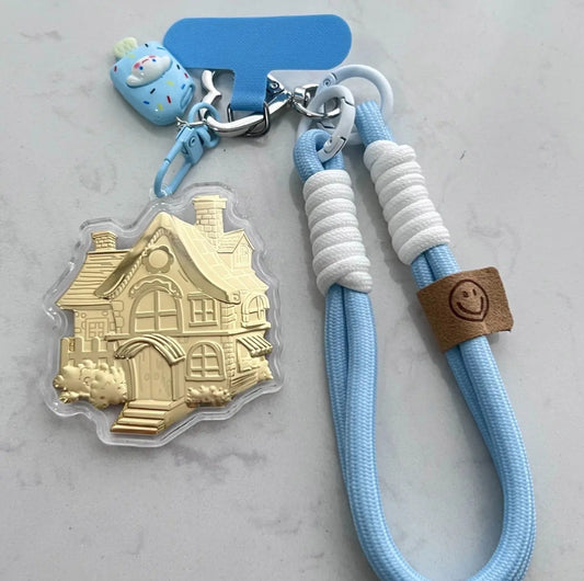 Car, house, money, gold mobile phone stickers, bag keychains, pure gold pendants, birthday gifts, gifts for girls, souvenirs