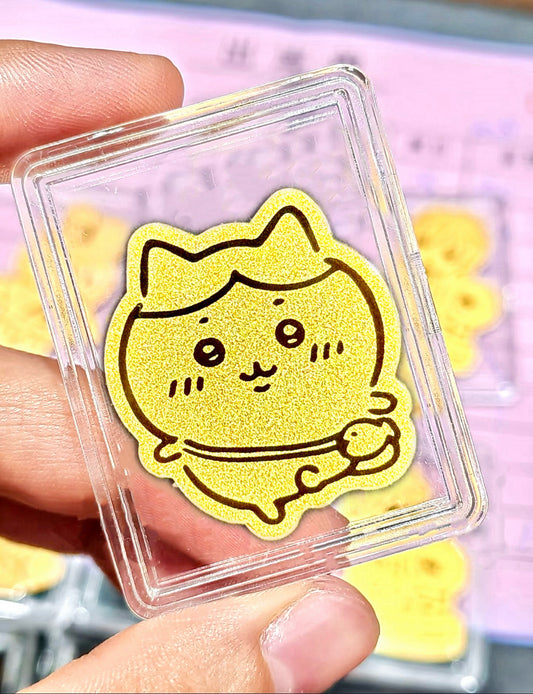 Gold mobile phone stickers travel Xiaoba