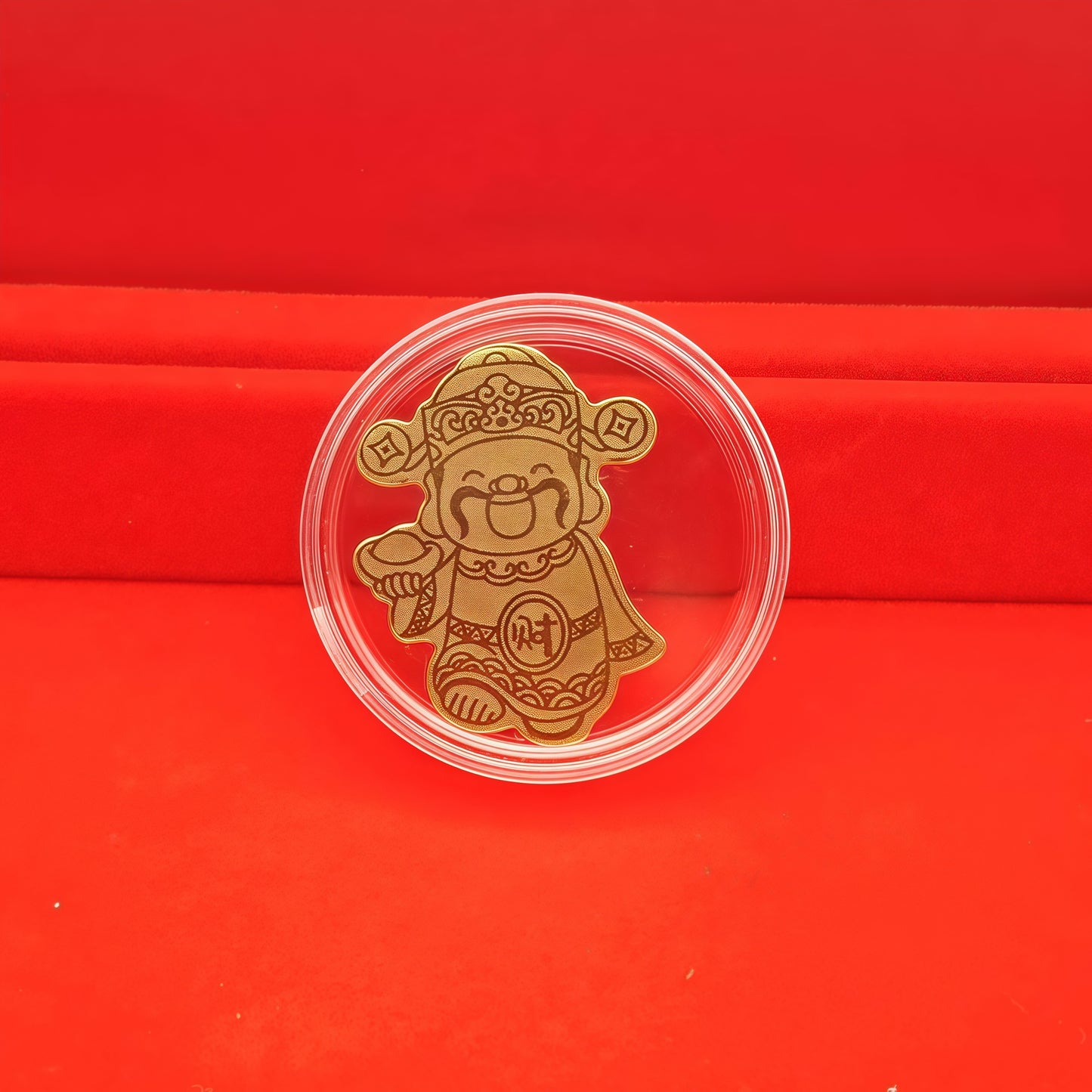 Gold mobile phone stickers God of Wealth has arrived