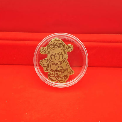 Gold mobile phone stickers God of Wealth has arrived