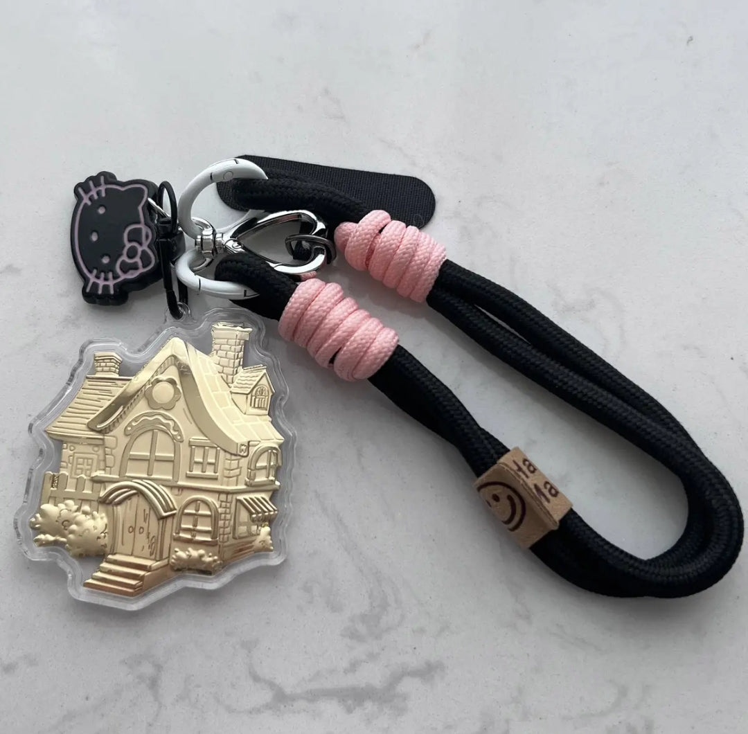 Car, house, money, gold mobile phone stickers, bag keychains, pure gold pendants, birthday gifts, gifts for girls, souvenirs