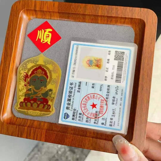 Gold Phone Sticker Acala [Guardian God of the Rooster]