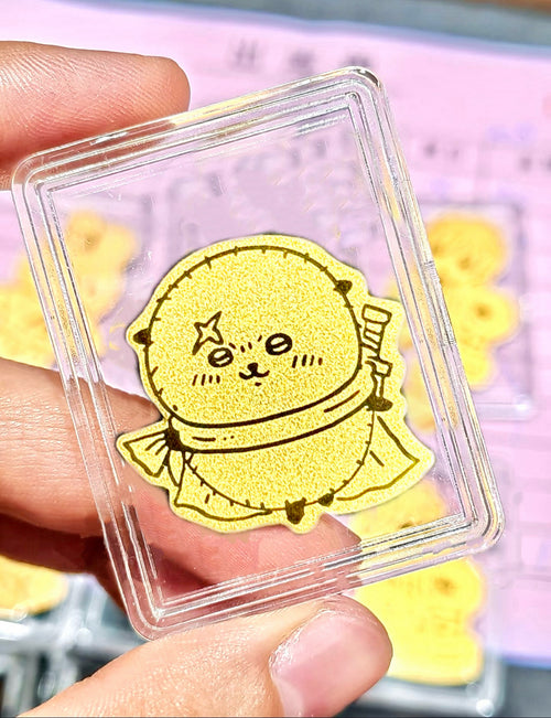 Gold mobile phone sticker sea otter