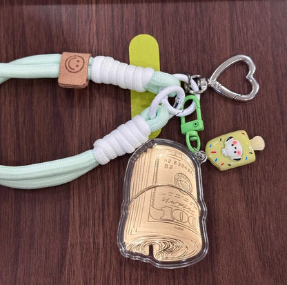 Car, house, money, gold mobile phone stickers, bag keychains, pure gold pendants, birthday gifts, gifts for girls, souvenirs