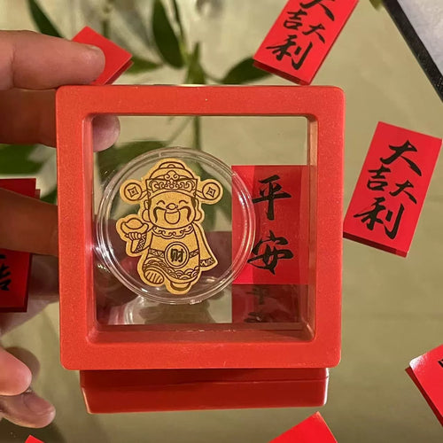 Gold mobile phone sticker God of Wealth