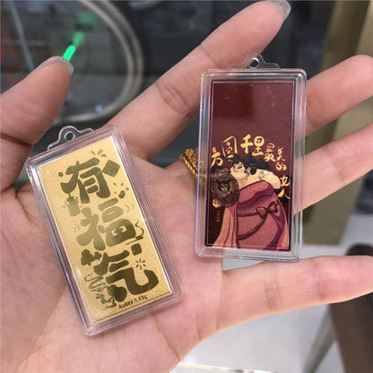 Gold phone sticker Nezha (Type B)